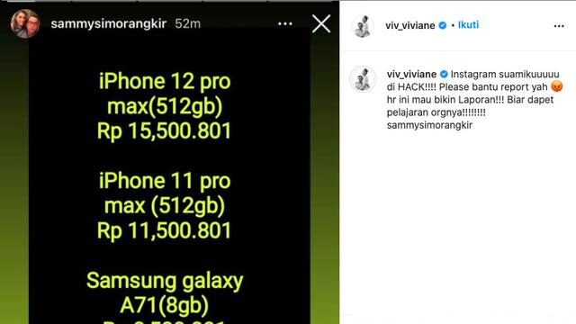 Instagram Sammy Simorangkir Diretas, Istri Sigap Ambil Tindakan Hukum