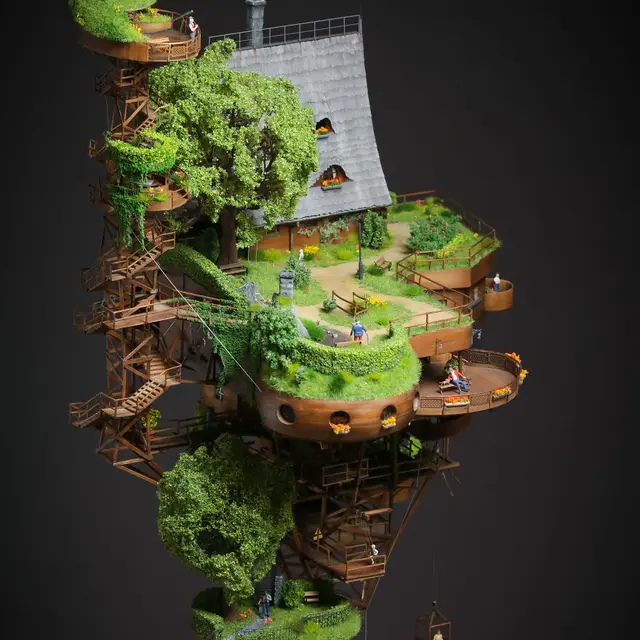Pria Ini Ciptakan Sebuah Miniatur Desa Selama 2 Tahun, 6 Potretnya Bikin Takjub