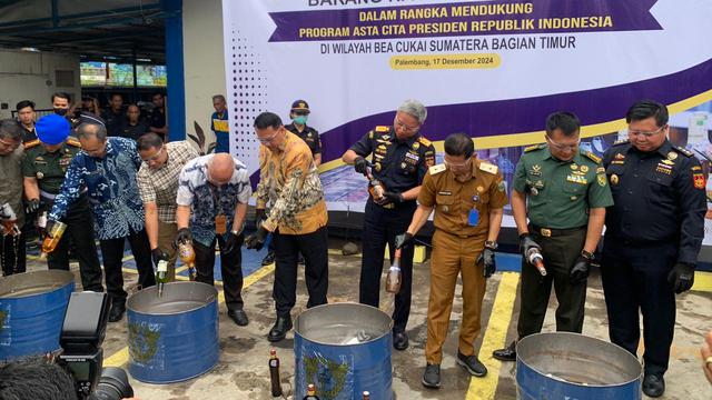 Barang Ilegal dari 4 Tahun Lalu Baru Dimusnahkan Bea Cukai Sumbagtim