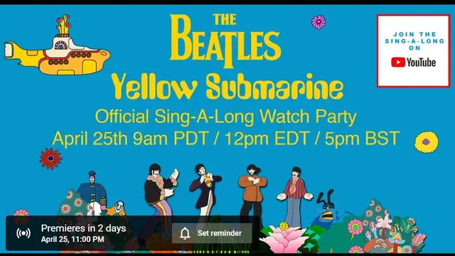 The Beatles Yellow Submarine (YouTube/ The Beatles)