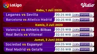 Jadwal La Liga pekan ke-33 di Vidio. (Sumber: Vidio)