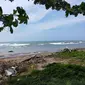 Pantai Anyer Carita Kabupaten Serang Provinsi Banten yang menjadi lokasi Tsunami Selat Sunda pada akhir tahun 2018 lalu (Liputan6.com / Nefri Inge)