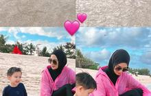 Intip Keseruan Liburan Citra Kirana dan Keluarga di Pantai, Baby Athar Tampil Seksi Buat Sang Mama Gemas