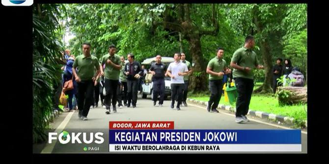 Jokowi Isi Kegiatan Awal Tahun 2019 dengan Berolahraga di Kebun Raya Bogor