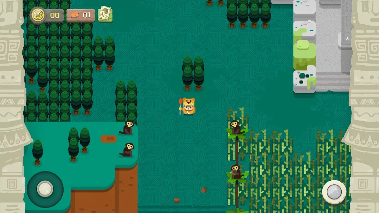 Tangkapan layar game Google The Descent of the Serpent