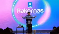 Presiden terpilih 2024-2029, Prabowo Subianto, saat menghadiri acara Bimtek dan Rakornas Partai Amanat Nasional (PAN) di JW Luwansa, Jakarta Selatan, Kamis (9/5) (Istimewa)