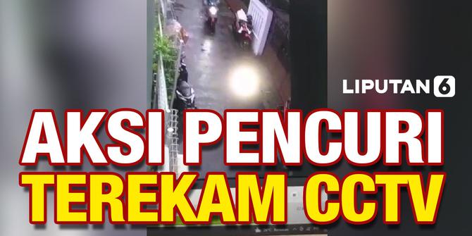 VIDEO: Aksi Pencuri Terekam CCTV, Motor Scoopy Milik Warga Johar Baru Hilang