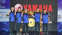 Manajemen PT. Yamaha Indonesia Motor Manufacturing (YIMM) pada acara konferensi pers Yamaha Race Mandalika 2023 di BSD, Tangerang hari Selasa (15/08/2023). (Dokumentasi PT. YIMM)