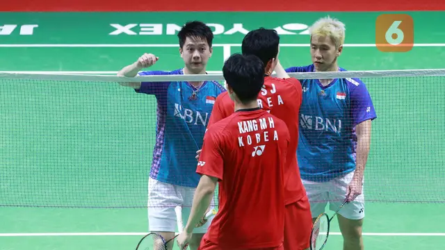 Foto: Dendam Tahun Lalu Tuntas, Marcus / Kevin Singkirkan Kang Min-hyuk / Seo Seung-jae di Babak 32 Besar Indonesia Masters 2023