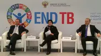 Menteri Kesehatan Nila Moeloek di First Global Ministerial Conference Ending TB in the Sustainable Development Era di Moskow, Rusia. Foto: dok.kemkes