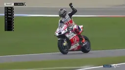 Scott Redding dari tim Octo Pramac Yakhnich menempati posisi ketiga kualifikasi MotoGP Assen dengan catatan waktu 1 menit 46,312 detik. (Bola.com/Twitter/MotoGP)