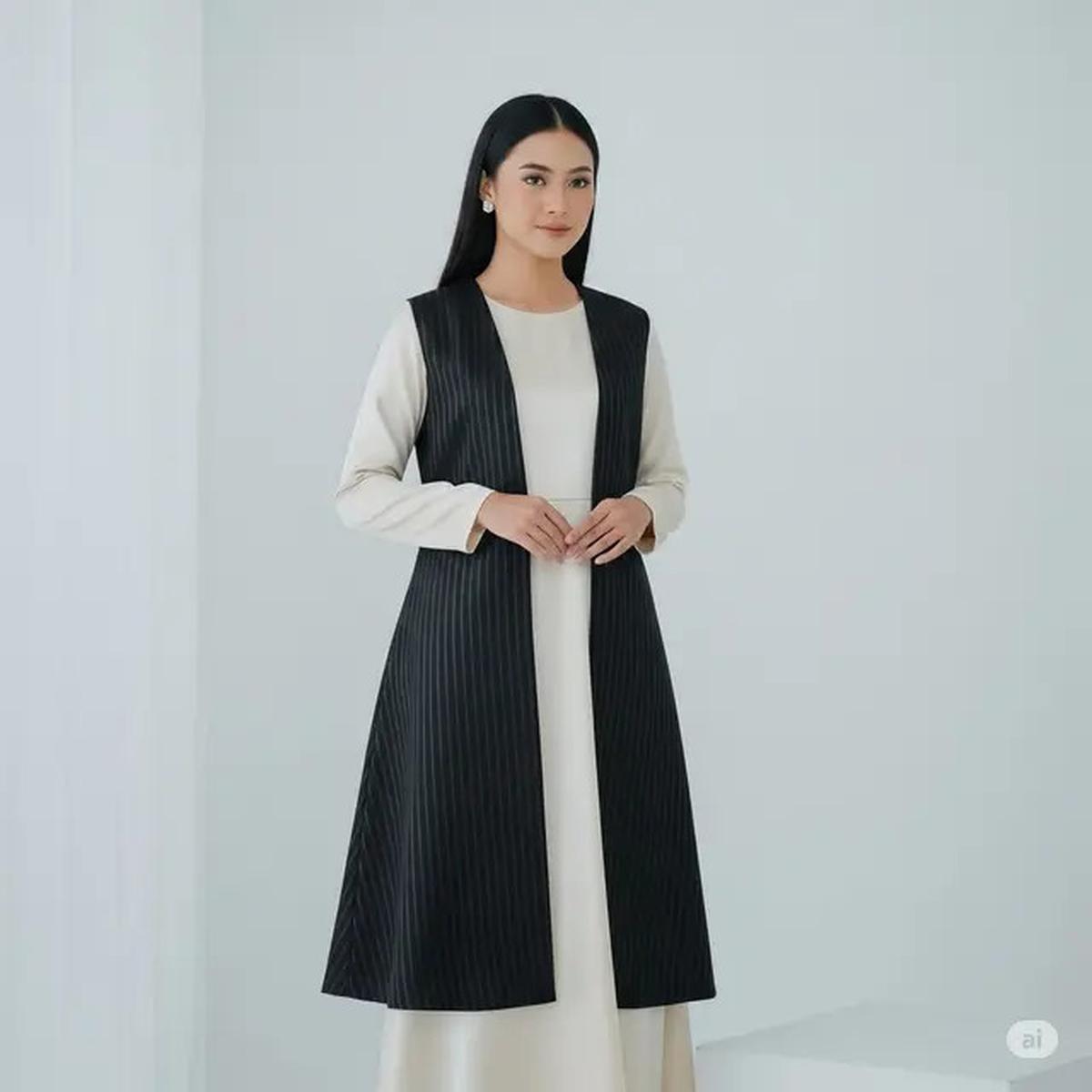 Masih Bingung Pilih Gamis atau Dress Brokat? Kombinasi Outer Bisa Jadi Jalan Tengahnya