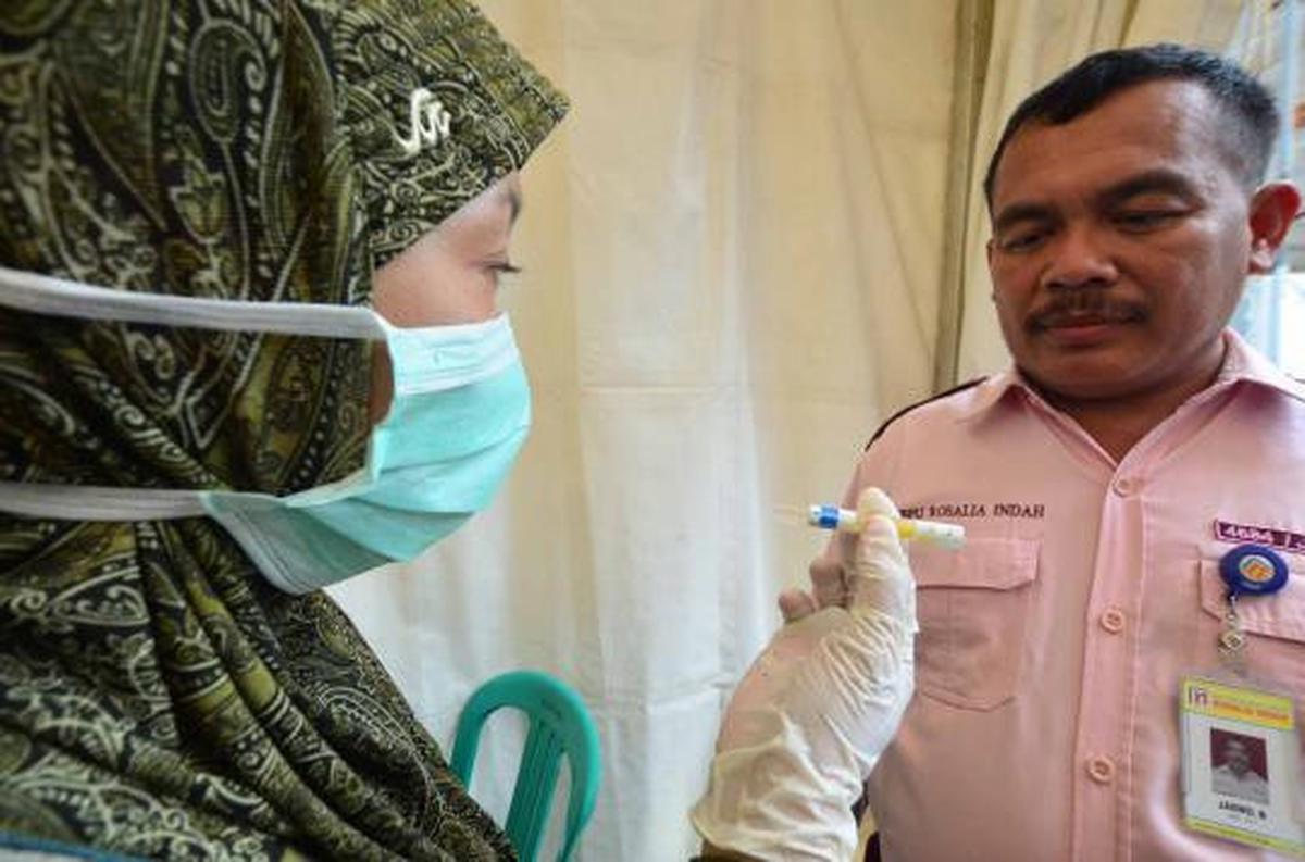 Sopir bus AKAP jalani tes urine
