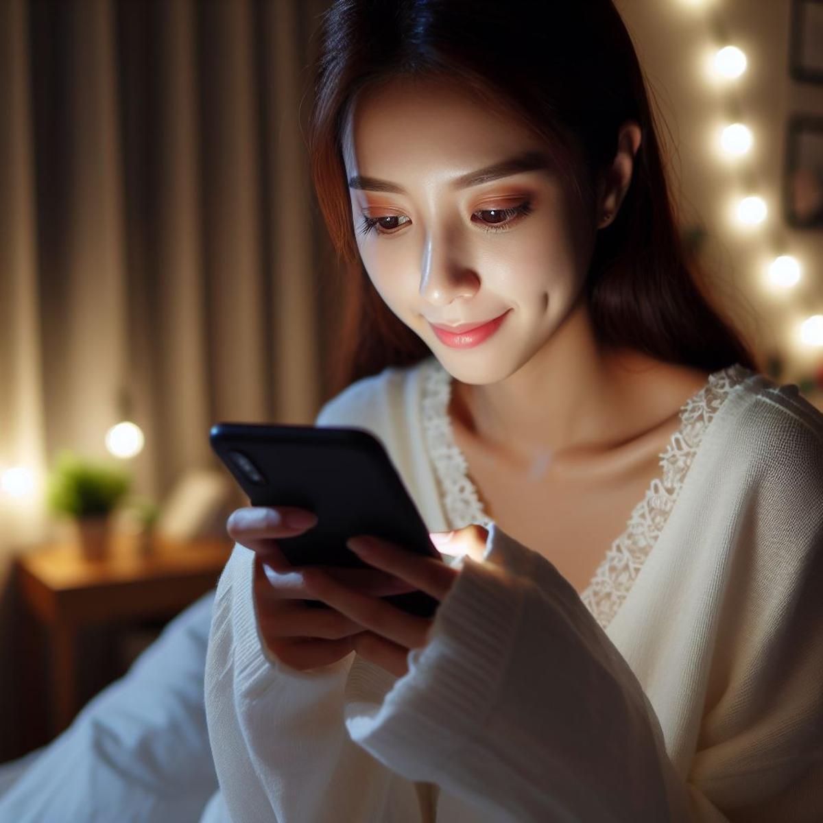 Ilustrasi Menggunakan Smartphone