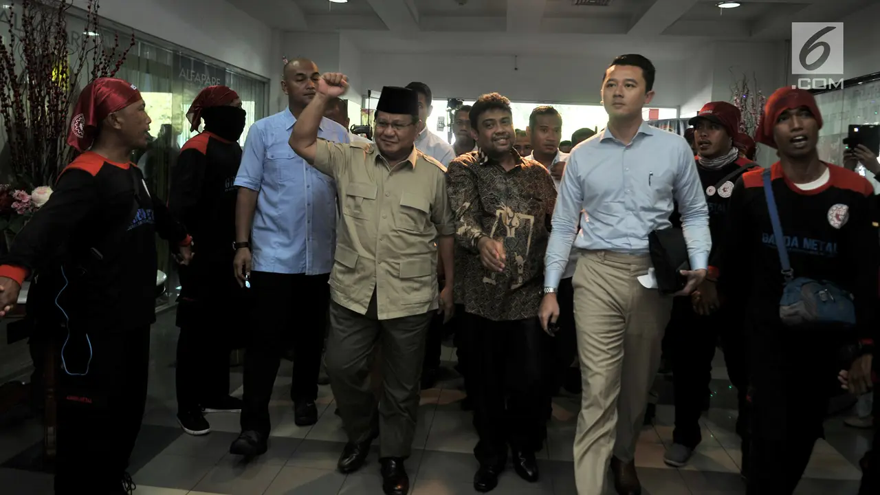Prabowo Hadiri Peringatan HUT ke-20 KSPI