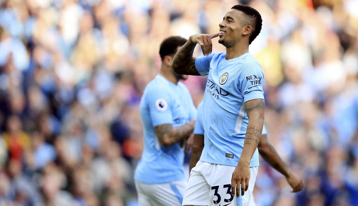 4. Gabriel Jesus (Manchester City) - 6 Gol. (AP/Mike Egerton)