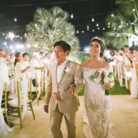 Raya Kohandi dan Abbo menikah di Bali. (Instagram @rayakohandi244)