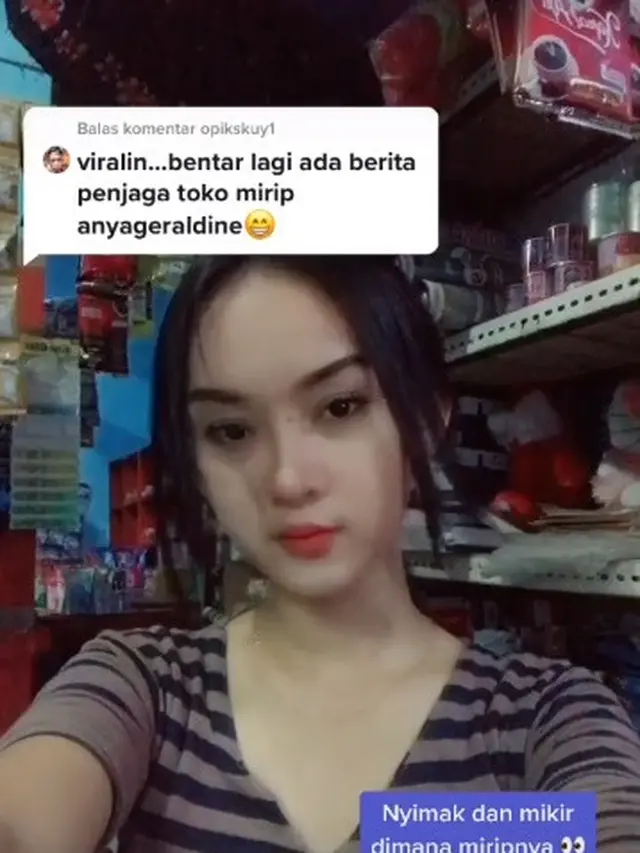7 Potret Intan Rose, Penjaga Toko Kembaran Anya Geraldine yang Viral
