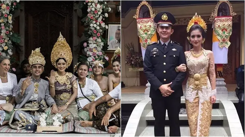 6 Artis Ini Gelar Pernikahan Pakai Adat Bali, Ada Laura Theux dan Indra Brotolaras