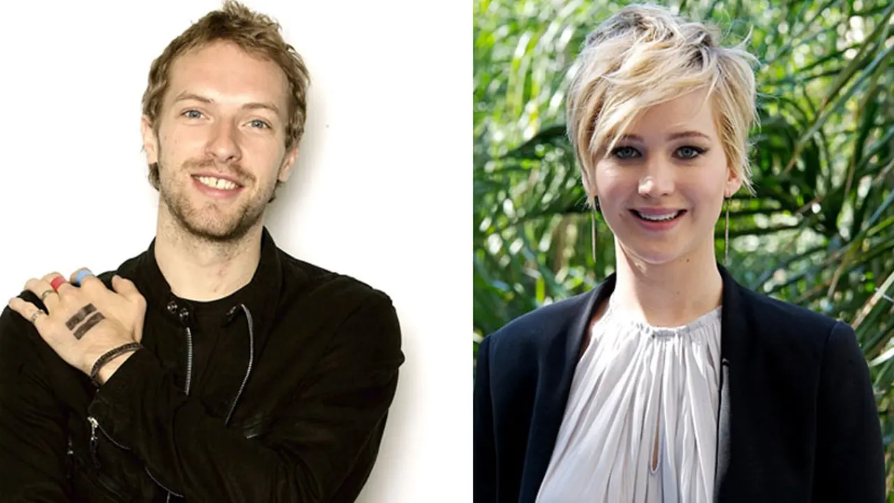 Jennifer Lawrence dan Chris Martin 