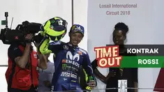 Berita video Time Out kali ini soal kejanggalan kontrak baru Valentino Rossi di tim Movistar Yamaha.