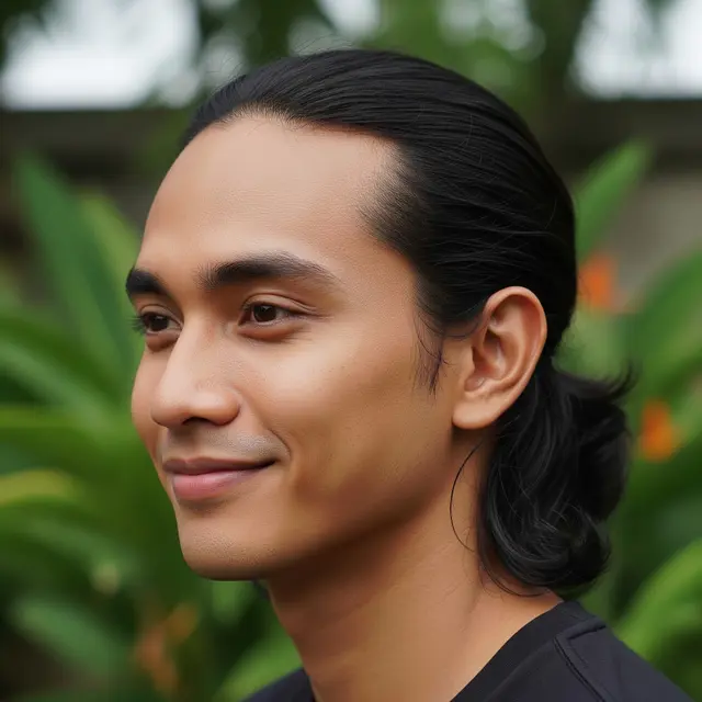 Model Rambut Panjang Pria Jidat Lebar