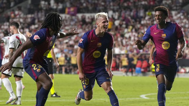 Foto: Debut Sempurna Dani Olmo, Cetak Gol Kemenangan untuk Barcelona di Liga Spanyol