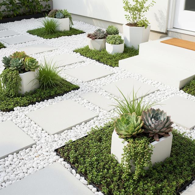 7 Inspirasi Taman dengan Batu Split 2025, Desain Estetik dan Mudah Dirawat