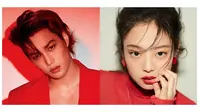 Kai EXO dan Jennie Blackpink (sumber : Allkpop)