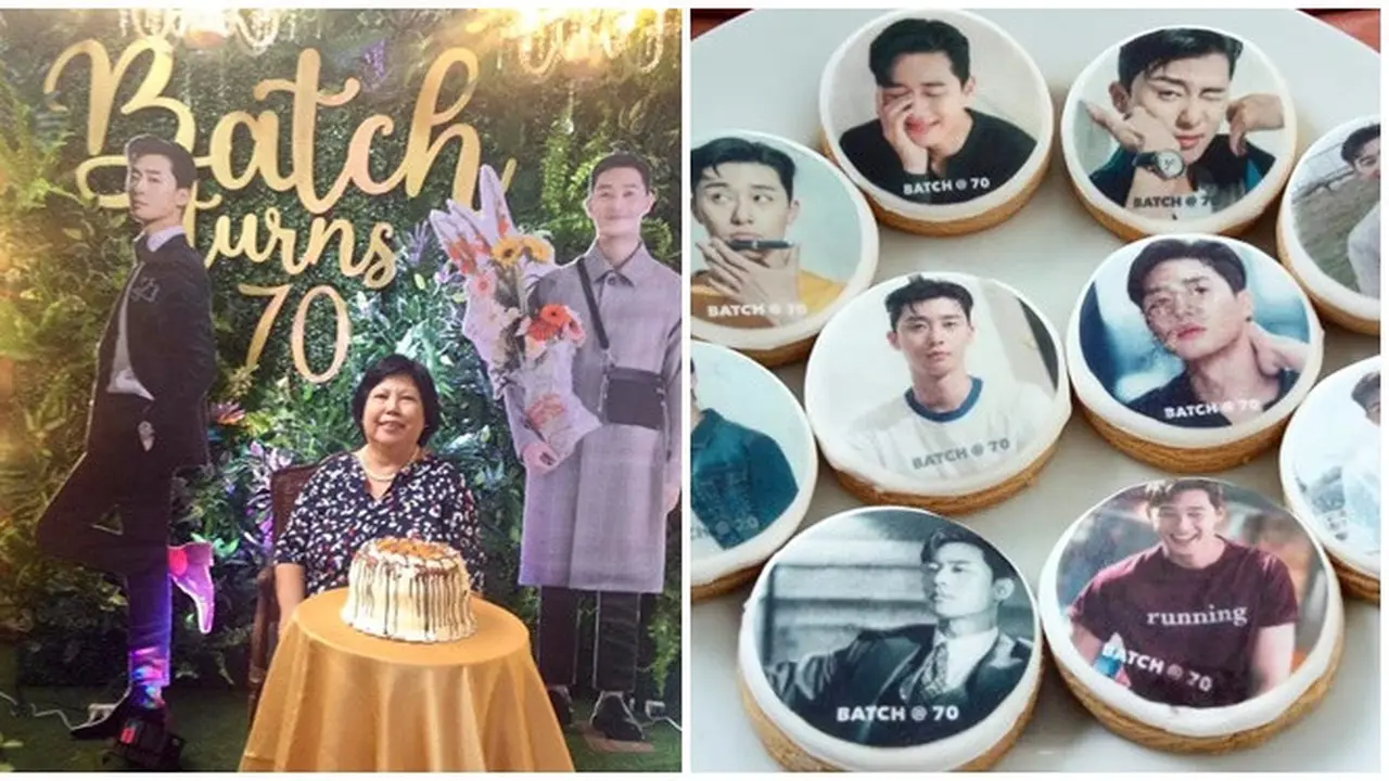 Fans Berat, Ini 6 Potret Nenek 70 Tahun Rayakan Ulang Tahun Bertema Park Seo Joon