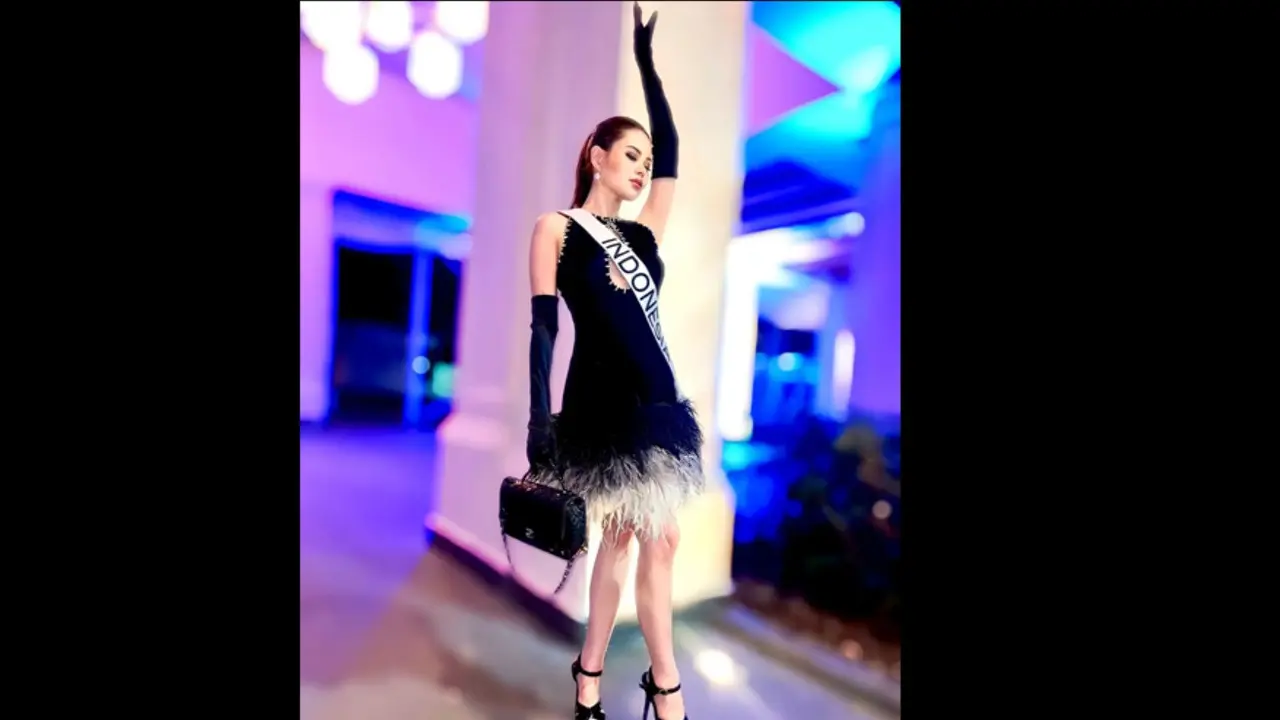 Hari ke-8 di Kontes Miss Universe 2023, Wakil Indonesia Fabienne Nicole Tampil bak Angsa Hitam Modern