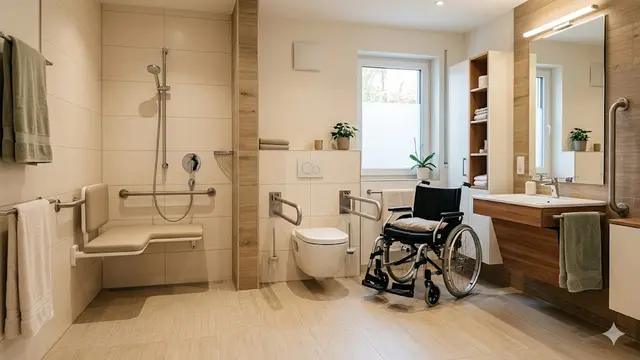 Desain Kamar Mandi yang Nyaman untuk Lansia Pengguna Kursi Roda