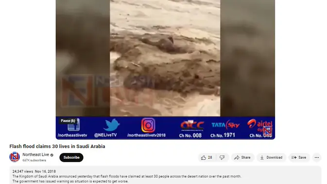 <p>Penelusuran klaim video unta hanyut saat banjir di Dubai</p>