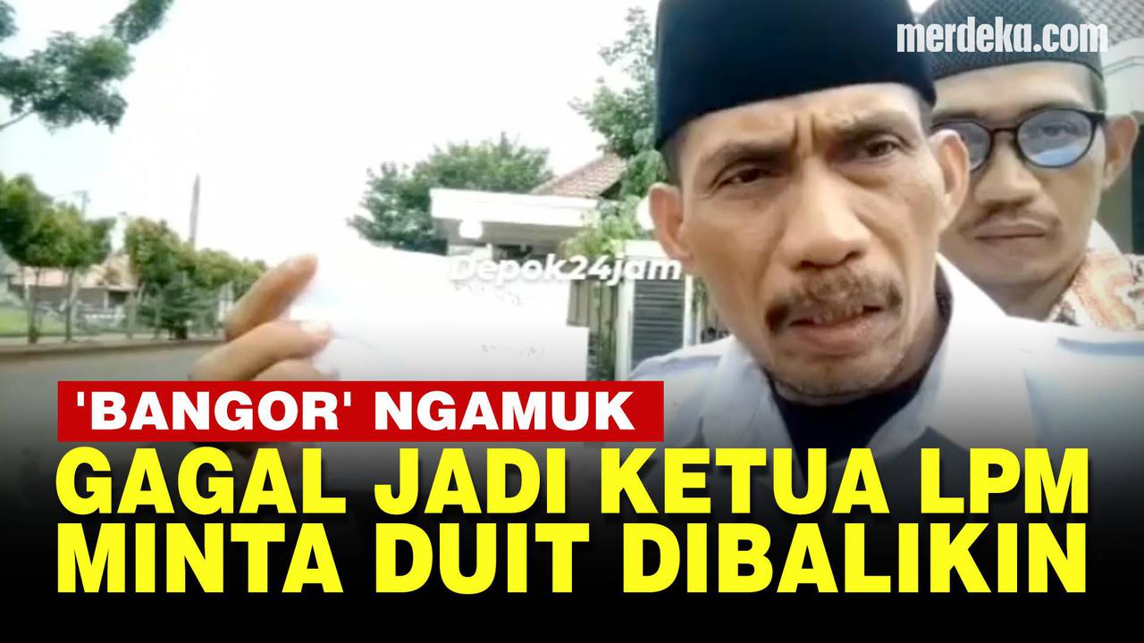 VIDEO: Viral di Depok, Pria 'Bangor' Ngamuk Gagal Jadi Ketua LPM Minta Duit Balik