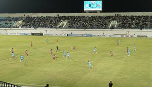 Suasana Stadion Surajaya, Lamongan. (Bola.com/Aditya Wany)