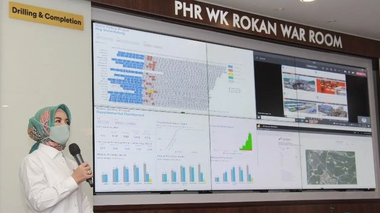 Pertamina Hulu Rokan (PHR) meresmikan penggunaan fasilitas bernama PHR WK Rokan War Room yang diresmikan langsung Direktur Utama PT Pertamina (Persero) Nicke Widyawati. (Dok Pertamina)