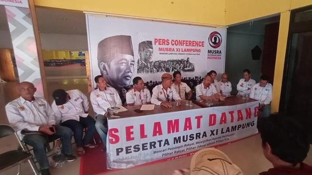 Musyawarah Rakyat (Musra) XI Lampung menghasilkan Ketua Umum Partai Gerindra Prabowo Subianto meraih suara tertinggi berdasarkan hasil Musra relawan Jokowi tersebut (Istimewa)