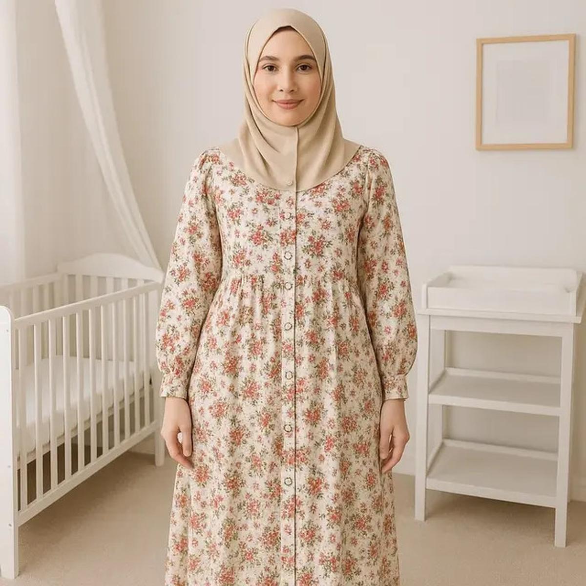5 Rekomendasi Gamis Modern untuk Tubuh Mungil, Tampak Lebih Tinggi dan Proporsional