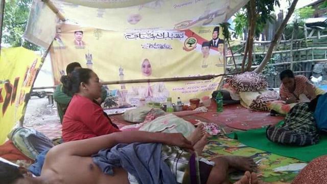 Tempat Pengungsian Sementara Korban Gempa Lombok 7 SR