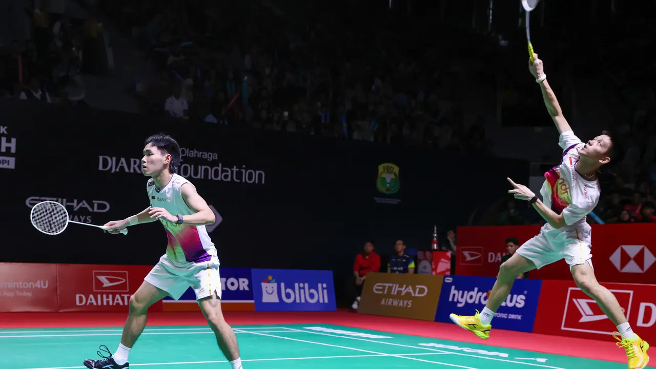 Raymond Indra/Nikolaus Joaquin - Indonesia Masters 2026 - Bulu Tangkis
