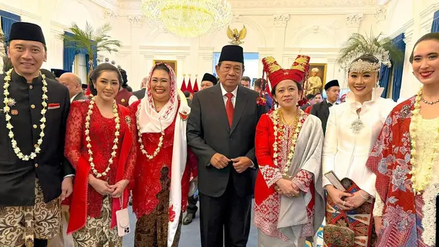 Busana Puan Maharani saat Upacara Peringatan 17 Agustus 2025 Kemerdekaan HUT RI ke-80 (Instagram/puanmaharani)
