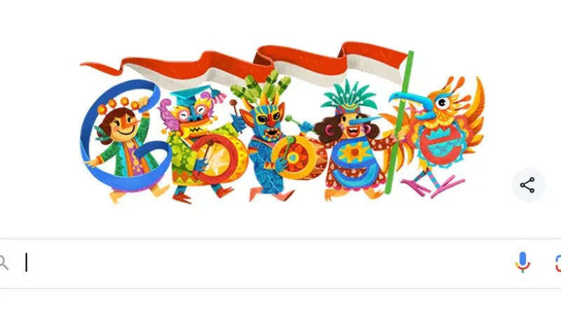 Google Doodle turut rayakan HUT RI ke-79