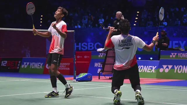 Foto: Keren, Tampil Pertama Kali di All England 2022, Muhammad Shohibul Fikri / Bagas Maulana Langsung Juara usai Tekuk The Daddies
