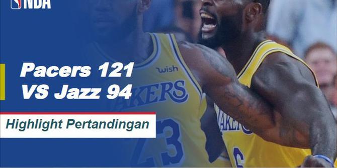 Cuplikan Hasil Pertandingan NBA : Pacers 121 VS Jazz 94