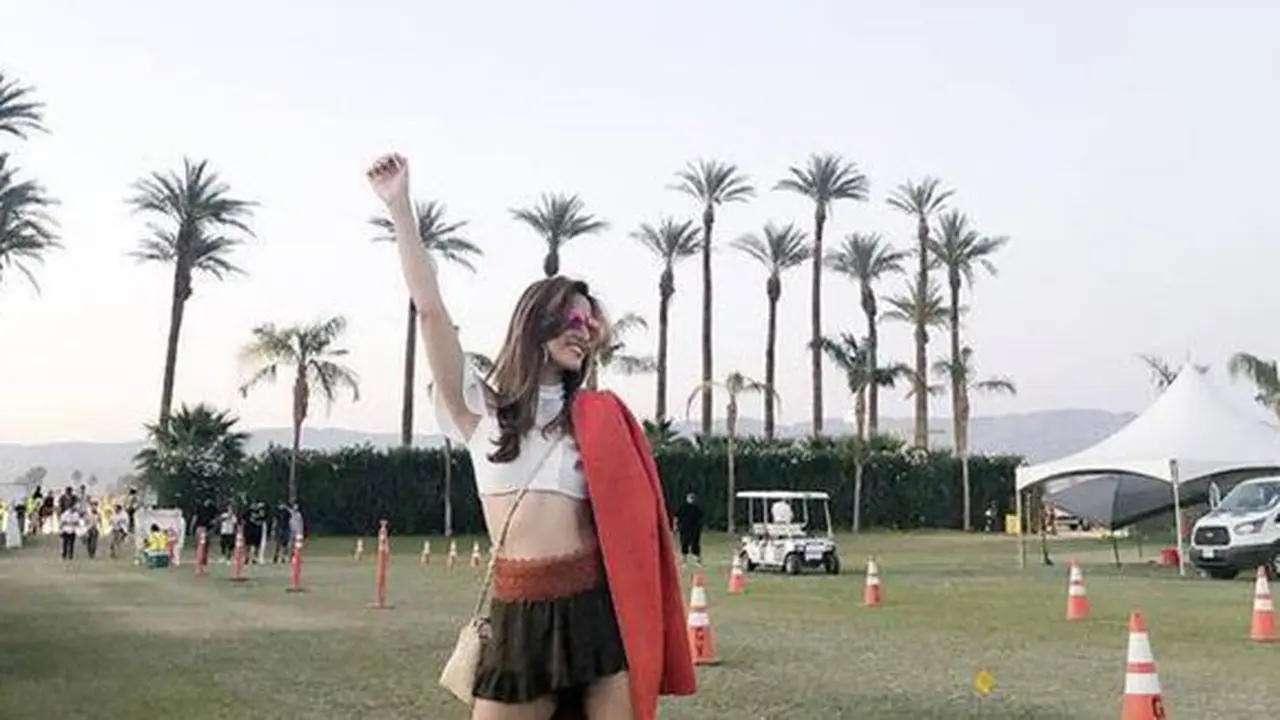Nia Ramadhani di Coachella./Copyright instagram/ramadhaniabakrie