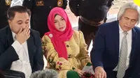 Roro Fitria saat menghadiri sidang putusan cerai dengan Andre Irawan di Pengadilan Agama Jakarta Selatan, Selasa (6/12/2022). (M. Altar Jauhar)