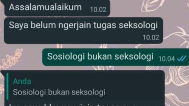 chat kocak guru dan murid