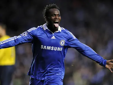 Michael Essien telah bermain untuk banyak klub di dunia seperti Bastia, Olympique Lyon, Chelsea, Real Madrid, AC Milan dan Panathinaikos. (AFP Photo)