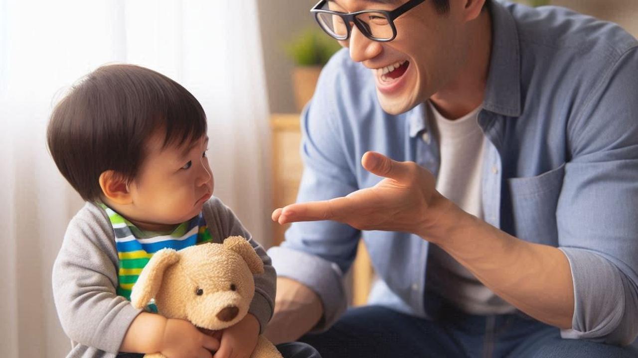 Ilustrasi Orangtua Becanda dengan Anak