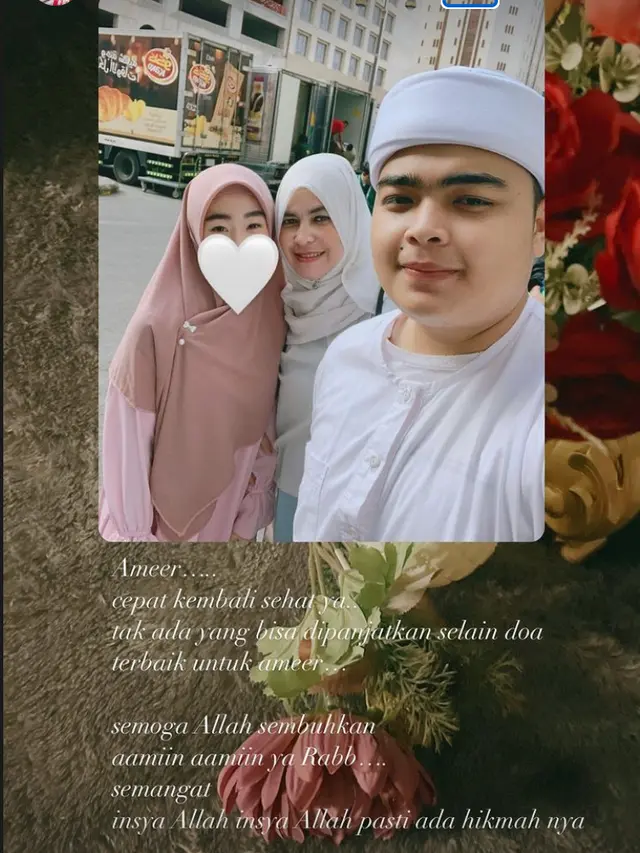 Foto kenangan Ameer Azzikra dan Larissa Chou. (Foto: Instagram @larissachou)